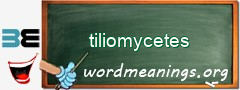 WordMeaning blackboard for tiliomycetes